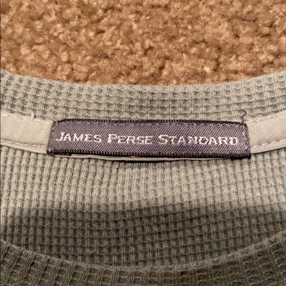 JAMES PERSE celery/gray sleeveless waffle top